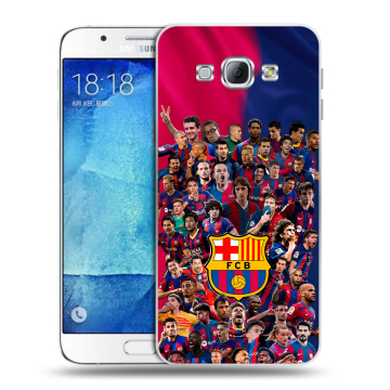 Пластиковый чехол на Samsung Galaxy A8 с принтом Барселона Barcelona