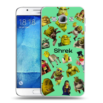 Пластиковый чехол на Samsung Galaxy A8 с принтом Шрек Shrek Пластиковый чехол на Samsung Galaxy A8 с принтом Шрек Shrek