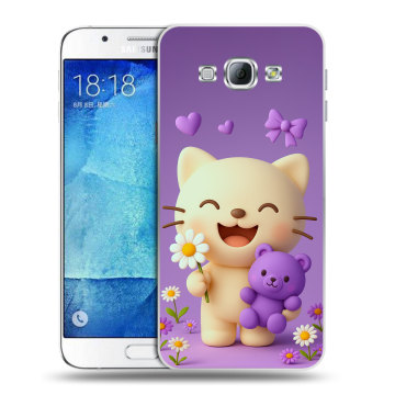 Пластиковый чехол на Samsung Galaxy A8 с принтом для девочек Пластиковый чехол на Samsung Galaxy A8 с принтом для девочек