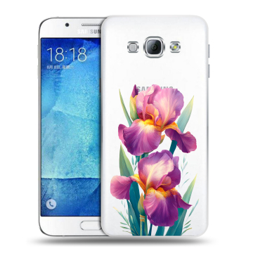 Пластиковый чехол на Samsung Galaxy A8 с принтом Цветы орхидеи Пластиковый чехол на Samsung Galaxy A8 с принтом Цветы орхидеи