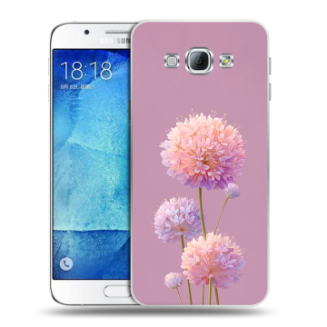 Пластиковый чехол на Samsung Galaxy A8 с принтом Цветы Пластиковый чехол на Samsung Galaxy A8 с принтом Цветы