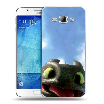 Пластиковый чехол на Samsung Galaxy A8 с принтом Как приручить дракона Пластиковый чехол на Samsung Galaxy A8 с принтом Как приручить дракона