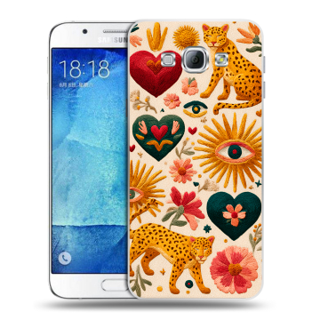 Пластиковый чехол на Samsung Galaxy A8 с принтом Модный принт Пластиковый чехол на Samsung Galaxy A8 с принтом Модный принт