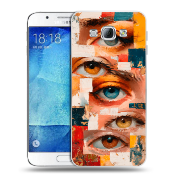Пластиковый чехол на Samsung Galaxy A8 с принтом Модный принт Пластиковый чехол на Samsung Galaxy A8 с принтом Модный принт