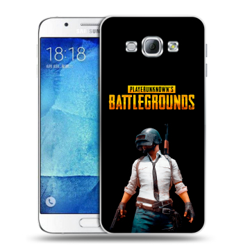 Пластиковый чехол на Samsung Galaxy A8 с принтом PUGB ПАГБ
