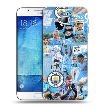 Пластиковый чехол на Samsung Galaxy A8 с принтом Man City Манчестер Сити Пластиковый чехол на Samsung Galaxy A8 с принтом Man City Манчестер Сити