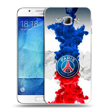 Пластиковый чехол на Samsung Galaxy A8 с принтом PSG ПСЖ Пластиковый чехол на Samsung Galaxy A8 с принтом PSG ПСЖ
