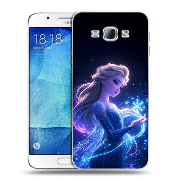 Пластиковый чехол на Samsung Galaxy A8 с принтом Холодное сердце Frozen Пластиковый чехол на Samsung Galaxy A8 с принтом Холодное сердце Frozen