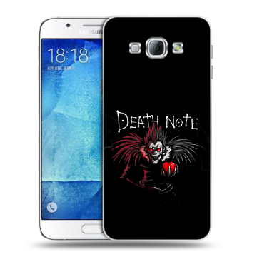 Пластиковый чехол на Samsung Galaxy A8 с принтом Death note Тетрадь смерти