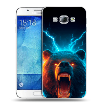 Пластиковый чехол на Samsung Galaxy A8 с принтом Медведь Пластиковый чехол на Samsung Galaxy A8 с принтом Медведь