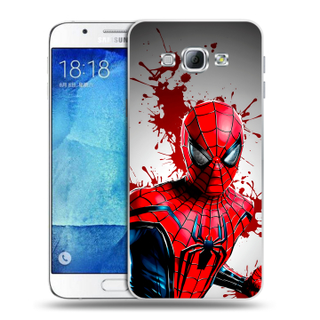 Пластиковый чехол на Samsung Galaxy A8 с принтом Spiderman Человек паук Пластиковый чехол на Samsung Galaxy A8 с принтом Spiderman Человек паук
