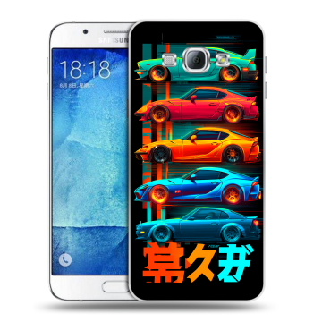 Пластиковый чехол на Samsung Galaxy A8 с принтом машины тачки Пластиковый чехол на Samsung Galaxy A8 с принтом машины тачки