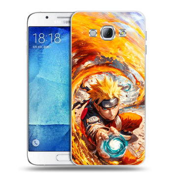 Пластиковый чехол на Samsung Galaxy A8 с принтом Аниме Наруто Naruto