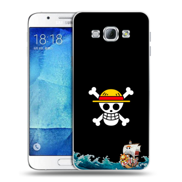 Пластиковый чехол на Samsung Galaxy A8 с принтом One Piece Ван Пис