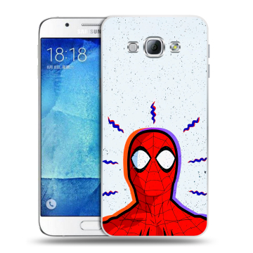 Пластиковый чехол на Samsung Galaxy A8 с принтом Spiderman Человек паук Пластиковый чехол на Samsung Galaxy A8 с принтом Spiderman Человек паук