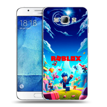 Пластиковый чехол на Samsung Galaxy A8 с принтом Roblox Роблокс Пластиковый чехол на Samsung Galaxy A8 с принтом Roblox Роблокс