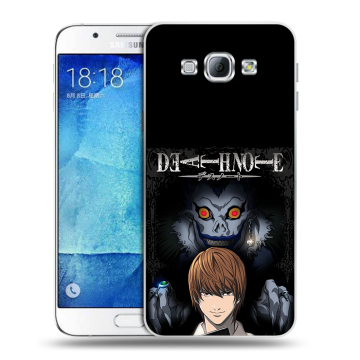 Пластиковый чехол на Samsung Galaxy A8 с принтом Death note Тетрадь смерти Пластиковый чехол на Samsung Galaxy A8 с принтом Death note Тетрадь смерти