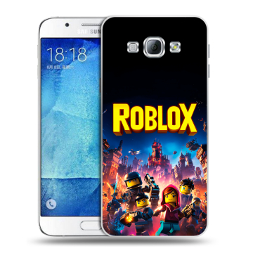 Пластиковый чехол на Samsung Galaxy A8 с принтом Roblox Роблокс Пластиковый чехол на Samsung Galaxy A8 с принтом Roblox Роблокс