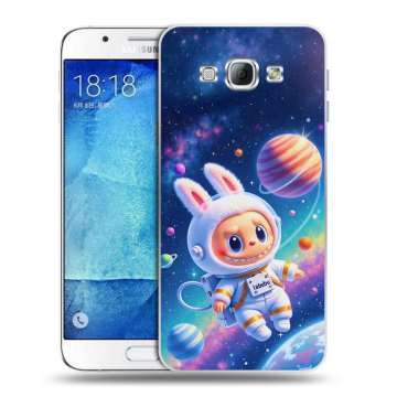 Пластиковый чехол на Samsung Galaxy A8 с принтом Labubu Лабубу Пластиковый чехол на Samsung Galaxy A8 с принтом Labubu Лабубу