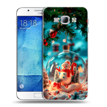 Пластиковый чехол на Samsung Galaxy A8 с принтом Новый год Пластиковый чехол на Samsung Galaxy A8 с принтом Новый год