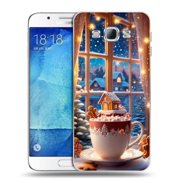 Пластиковый чехол на Samsung Galaxy A8 с принтом Новый год Пластиковый чехол на Samsung Galaxy A8 с принтом Новый год