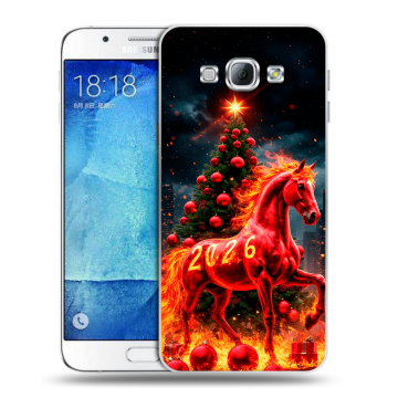 Пластиковый чехол на Samsung Galaxy A8 с принтом Новый год Пластиковый чехол на Samsung Galaxy A8 с принтом Новый год