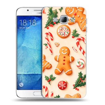 Пластиковый чехол на Samsung Galaxy A8 с принтом Новый год Пластиковый чехол на Samsung Galaxy A8 с принтом Новый год