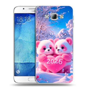 Пластиковый чехол на Samsung Galaxy A8 с принтом Новый год Пластиковый чехол на Samsung Galaxy A8 с принтом Новый год