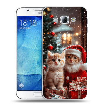 Пластиковый чехол на Samsung Galaxy A8 с принтом Новый год Пластиковый чехол на Samsung Galaxy A8 с принтом Новый год