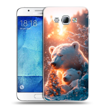Пластиковый чехол на Samsung Galaxy A8 с принтом Новый год Пластиковый чехол на Samsung Galaxy A8 с принтом Новый год