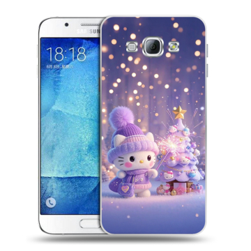 Пластиковый чехол на Samsung Galaxy A8 с принтом Новый год Пластиковый чехол на Samsung Galaxy A8 с принтом Новый год