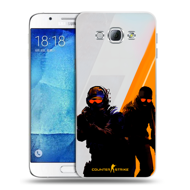 Пластиковый чехол на Samsung Galaxy A8 с принтом Контер страйк Counter strike Пластиковый чехол на Samsung Galaxy A8 с принтом Контер страйк Counter strike