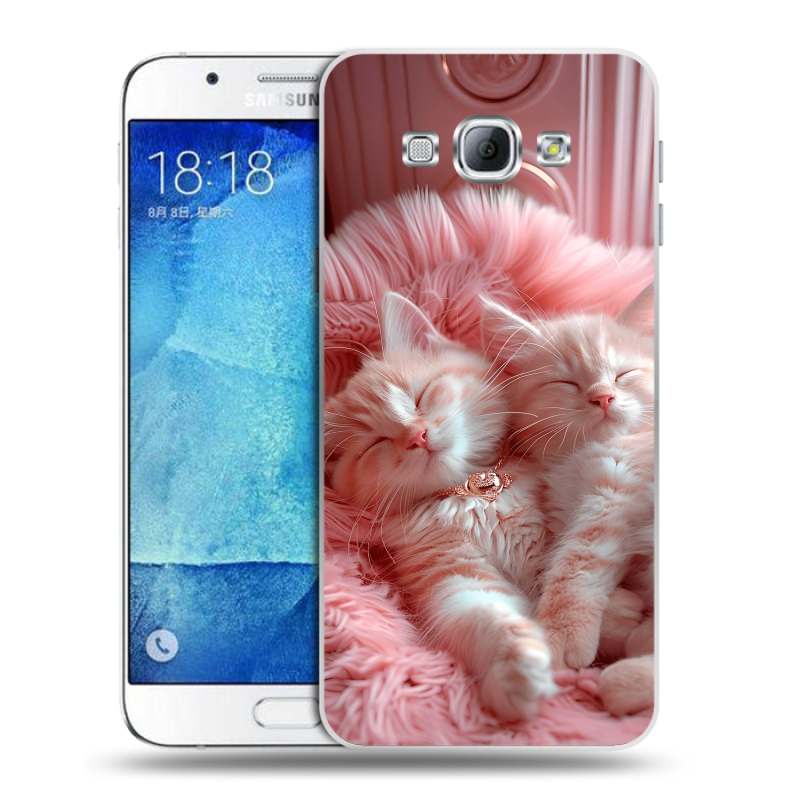 Пластиковый чехол на Samsung Galaxy A8 с принтом котята котики Пластиковый чехол на Samsung Galaxy A8 с принтом котята котики