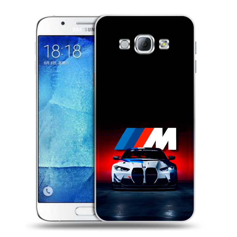 Пластиковый чехол на Samsung Galaxy A8 с принтом БМВ BMW Пластиковый чехол на Samsung Galaxy A8 с принтом БМВ BMW