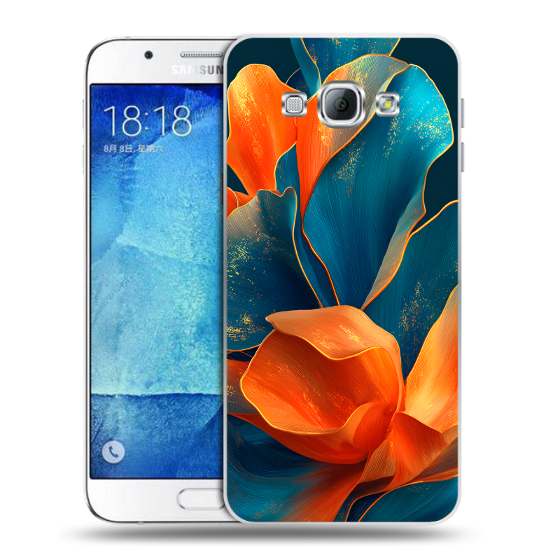 Пластиковый чехол на Samsung Galaxy A8 с принтом Цветы Пластиковый чехол на Samsung Galaxy A8 с принтом Цветы