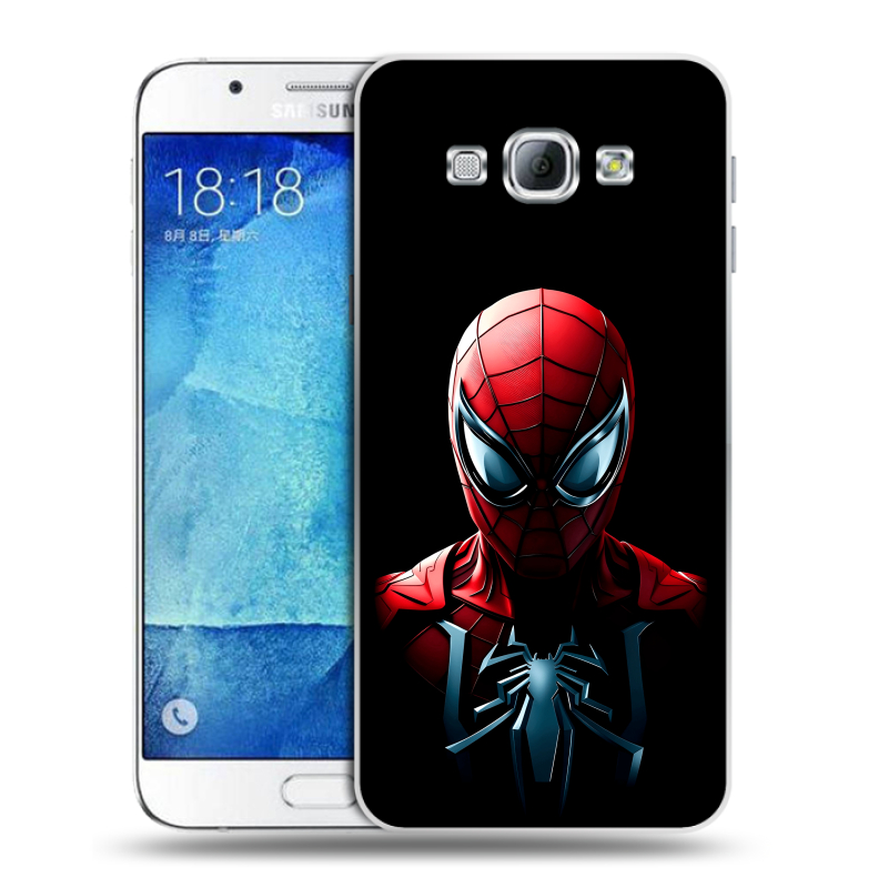 Пластиковый чехол на Samsung Galaxy A8 с принтом Spiderman Человек паук Пластиковый чехол на Samsung Galaxy A8 с принтом Spiderman Человек паук