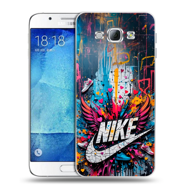 Пластиковый чехол на Samsung Galaxy A8 с принтом Nike Найк Пластиковый чехол на Samsung Galaxy A8 с принтом Nike Найк
