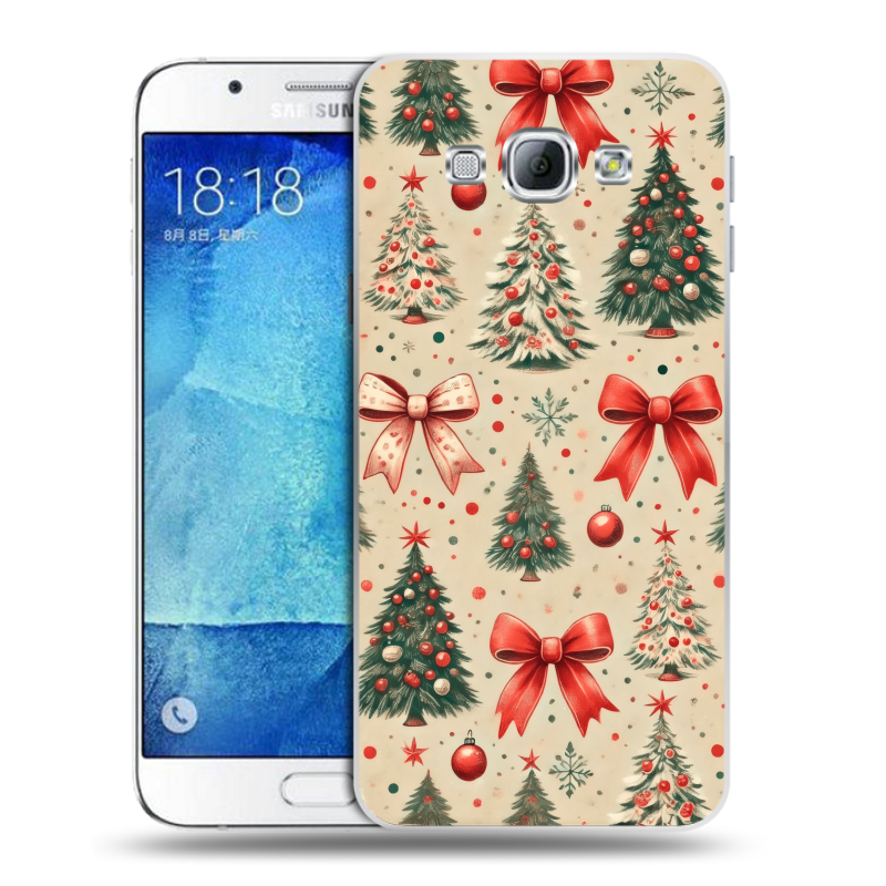 Пластиковый чехол на Samsung Galaxy A8 с принтом Новый год Пластиковый чехол на Samsung Galaxy A8 с принтом Новый год