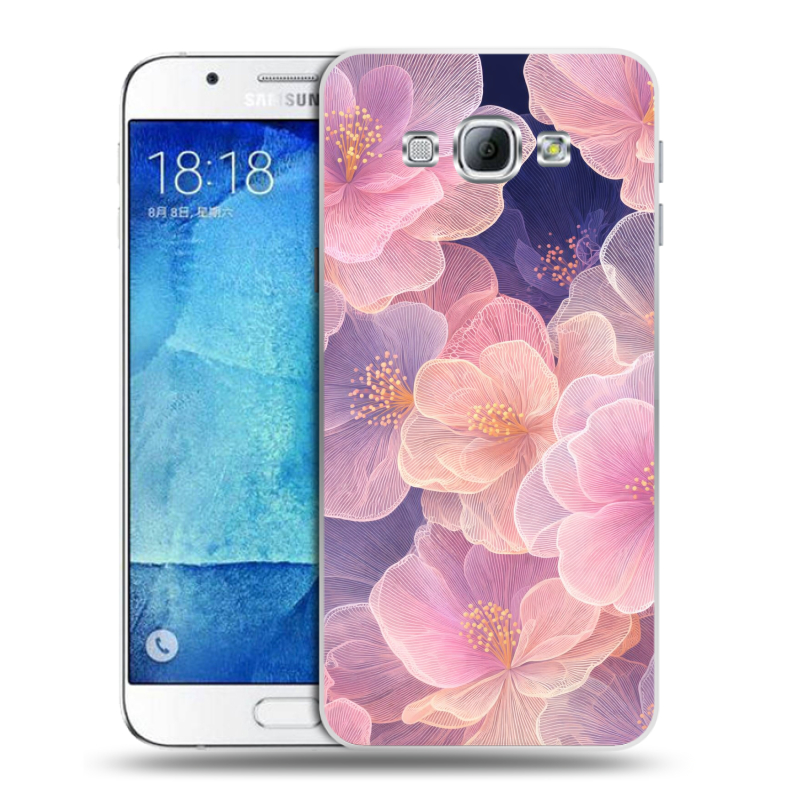 Пластиковый чехол на Samsung Galaxy A8 с принтом женский Пластиковый чехол на Samsung Galaxy A8 с принтом женский