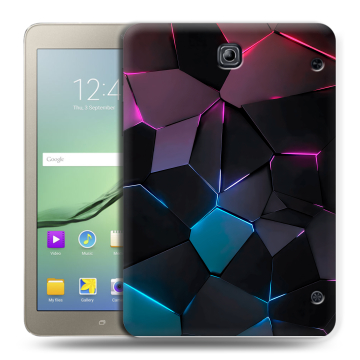 Силиконовый чехол на планшета Samsung Galaxy Tab S2 8.0 с принтом Геометрия неона Силиконовый чехол на планшета Samsung Galaxy Tab S2 8.0 с принтом Геометрия неона