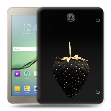 Силиконовый чехол на планшета Samsung Galaxy Tab S2 8.0 с принтом Черная клубника Силиконовый чехол на планшета Samsung Galaxy Tab S2 8.0 с принтом Черная клубника