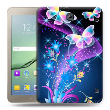 Силиконовый чехол на Samsung Galaxy Tab S2 8.0 с принтом Бабочки Силиконовый чехол на Samsung Galaxy Tab S2 8.0 с принтом Бабочки