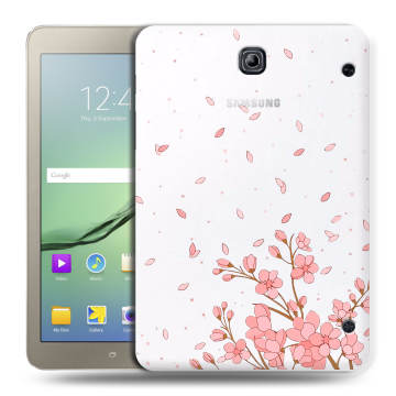 Силиконовый чехол на Samsung Galaxy Tab S2 8.0 с принтом Ветка сакуры