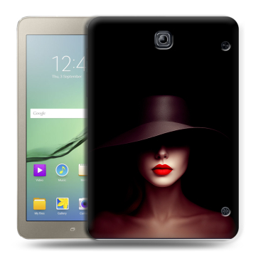 Силиконовый чехол на Samsung Galaxy Tab S2 8.0 с принтом Девушка в шляпе