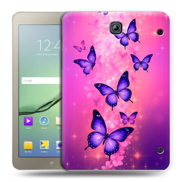 Силиконовый чехол на Samsung Galaxy Tab S2 8.0 с принтом Бабочки Силиконовый чехол на Samsung Galaxy Tab S2 8.0 с принтом Бабочки