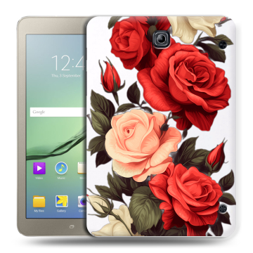 Силиконовый чехол на Samsung Galaxy Tab S2 8.0 с принтом Розы