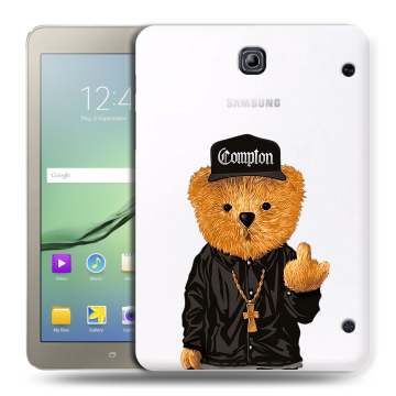 Силиконовый чехол на Samsung Galaxy Tab S2 8.0 с принтом Плюшевый медведь