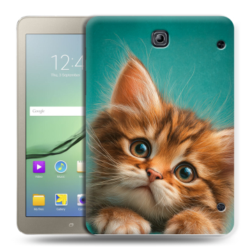 Силиконовый чехол на Samsung Galaxy Tab S2 8.0 с принтом котенок Силиконовый чехол на Samsung Galaxy Tab S2 8.0 с принтом котенок