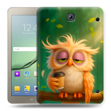 Силиконовый чехол на Samsung Galaxy Tab S2 8.0 с принтом сова Силиконовый чехол на Samsung Galaxy Tab S2 8.0 с принтом сова
