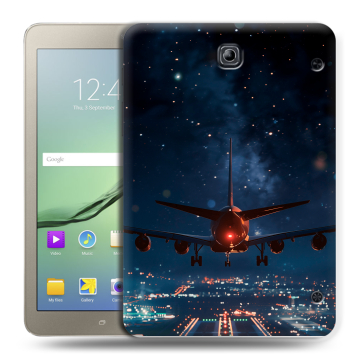 Силиконовый чехол на Samsung Galaxy Tab S2 8.0 с принтом самолет